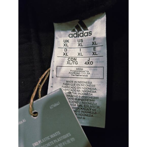 NWT Adidas Men's Essential Fleece Tapered Cuff 3 Strip Pants Size XL - Picture 6 of 6